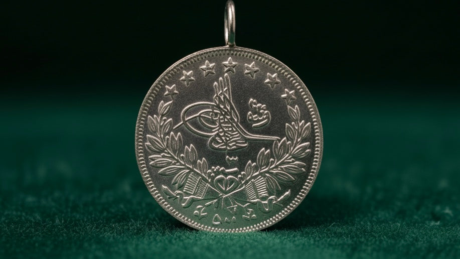 Resat Silber Münze als Anhänger im Angebot nur 99€