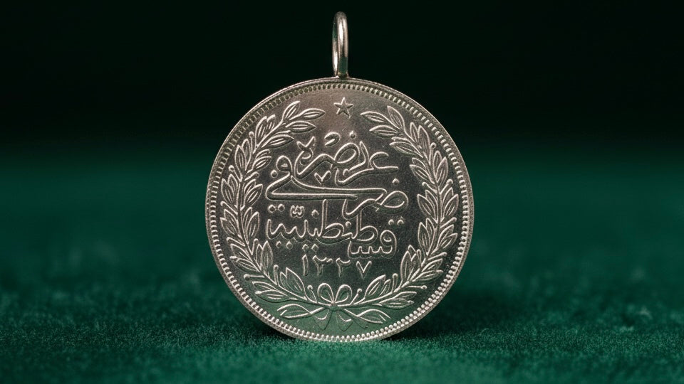 Resat Silber Münze als Anhänger im Angebot nur 99€